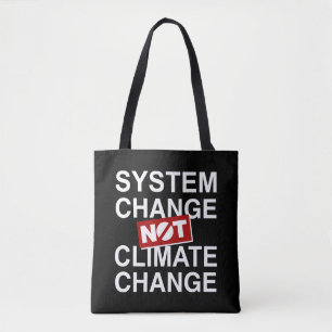 Bolso De Tela Cambio del sistema no cambio climático