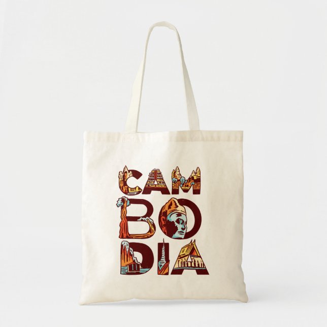 Bolso De Tela Camboya (Frente)