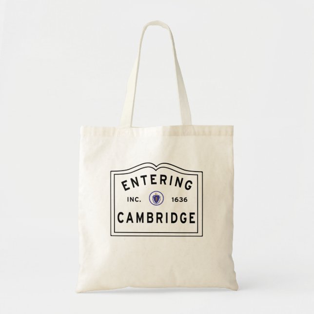 Bolso De Tela Cambridge Massachusetts (Frente)