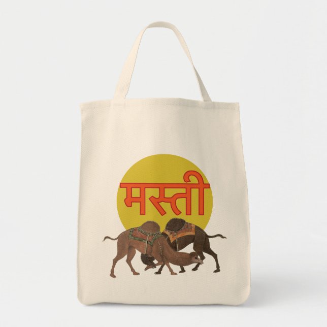 Bolso De Tela Camel Bites - Masti (Frente)