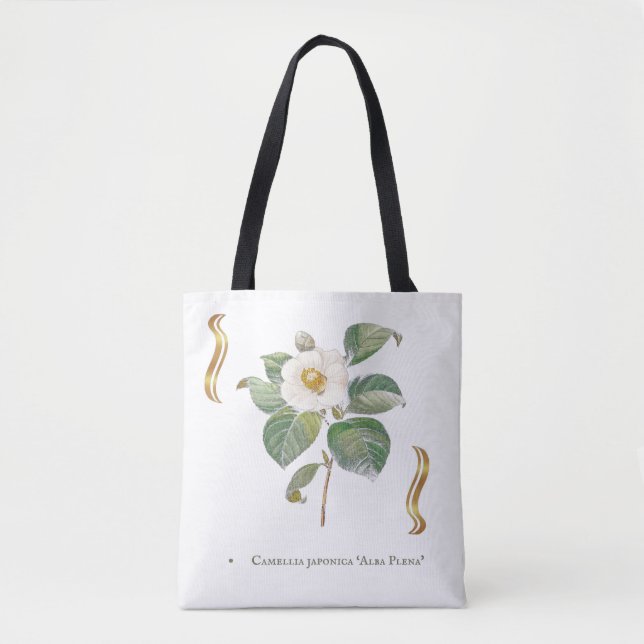 Bolso De Tela Camelia blanc (Anverso)