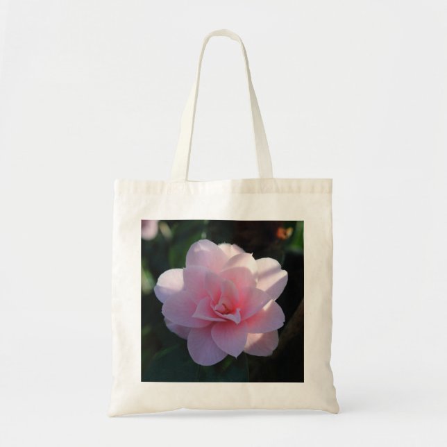Bolso De Tela Camelia rosa (Frente)