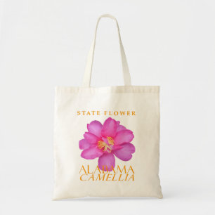 Bolso De Tela Camelia Sasanqua Flor del Territorio de Alabama