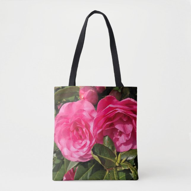 Bolso De Tela Camellia rosa (Anverso)