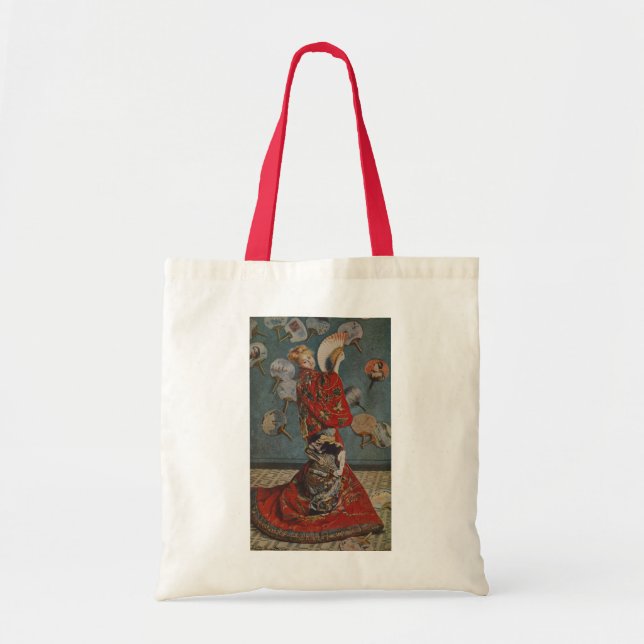 Bolso De Tela Camille Monet, disfraz japonés de Claude Monet (Frente)