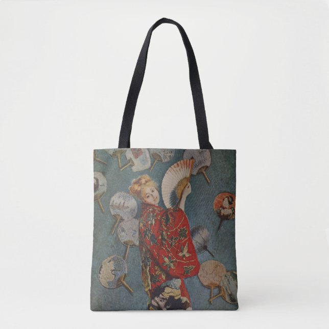 Bolso De Tela Camille Monet, disfraz japonés de Claude Monet (Anverso)
