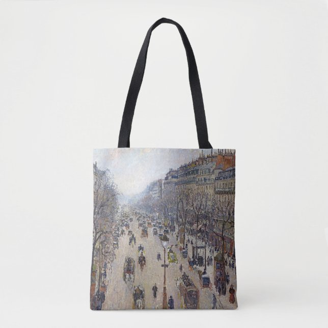Bolso De Tela Camille Pissarro - Boulevard Montmartre, mañana (Anverso)