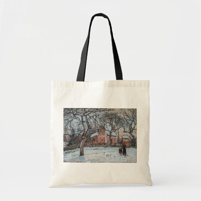 Bolso De Tela Camille Pissarro - Chataigniers a Louvecienne (Frente)