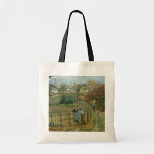 Bolso De Tela Camille Pissarro el   la cerca, 1872 (aceite en