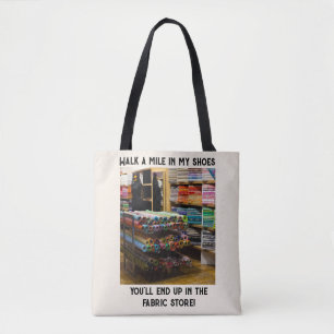 Bolso De Tela Camina una milla en mis zapatos