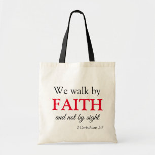 Bolso De Tela Caminamos Por La Fe