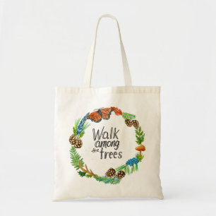 Bolso De Tela Caminar entre los árboles
