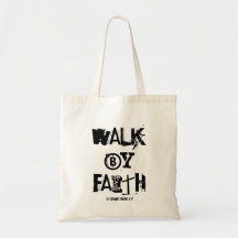Caminar por Faith 2 Corinthians 5:7 Tote bag
