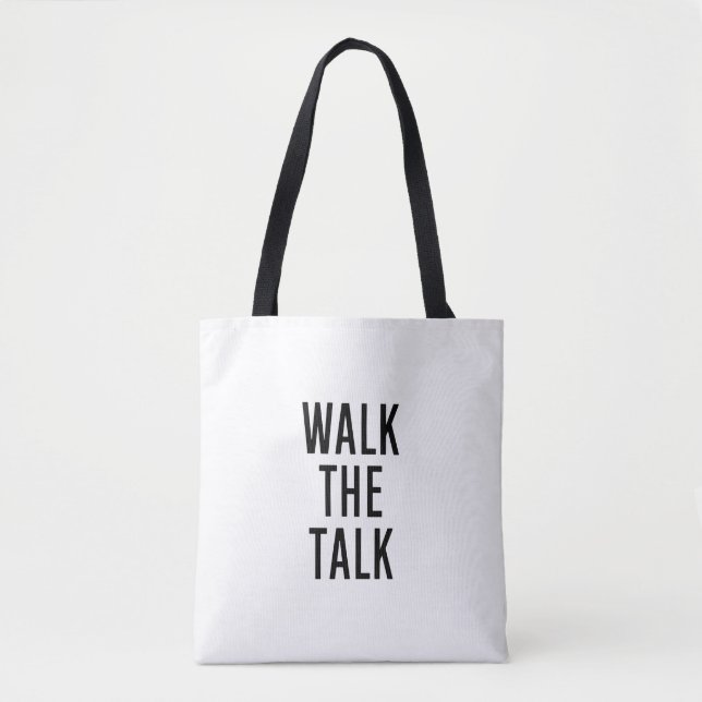 Bolso De Tela Caminar por la charla (Anverso)