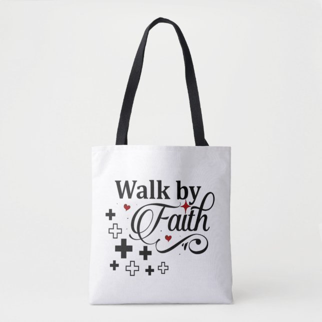 Bolso De Tela Caminar por la fe (Anverso)
