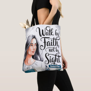 Bolso De Tela Caminata Personalizada Por Mujeres Cristianas Reli