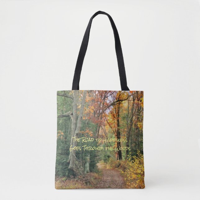 Bolso De Tela Camino al tote de la felicidad (Anverso)