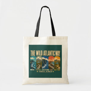 Bolso De Tela Camino Atlántico Salvaje Ilustración de monumentos