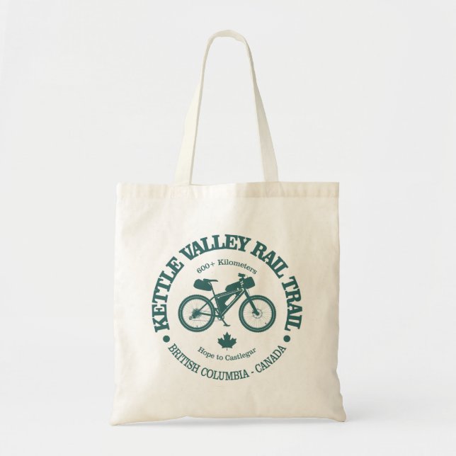 Bolso De Tela Camino de Kettle Valley (ciclismo) (Frente)