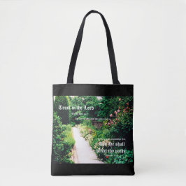 Bolso De Tela Camino del jardín con proverbios 3:5-6