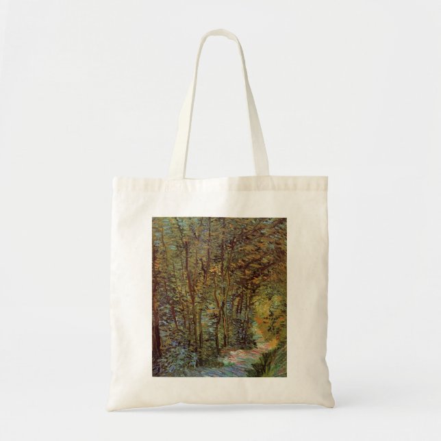 Bolso De Tela Camino en el bosque de Vincent van Gogh (Frente)