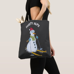 Bolso De Tela Camino helado de navidades Snowman