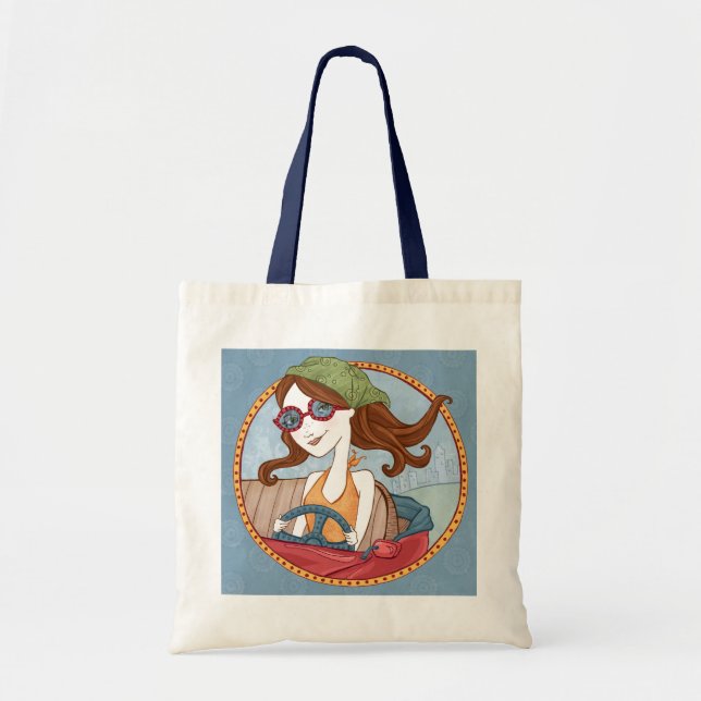 Bolso De Tela Camino Trippin Tote-Azul (Frente)