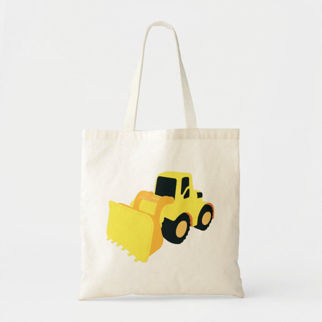Bolso De Tela Camión de construcción del cargador delantero (Frente)