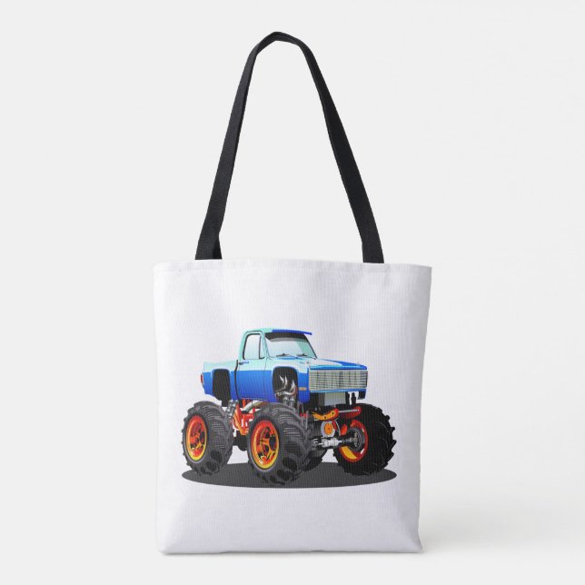 Bolso De Tela camión monstruo personalizado (Reverso)