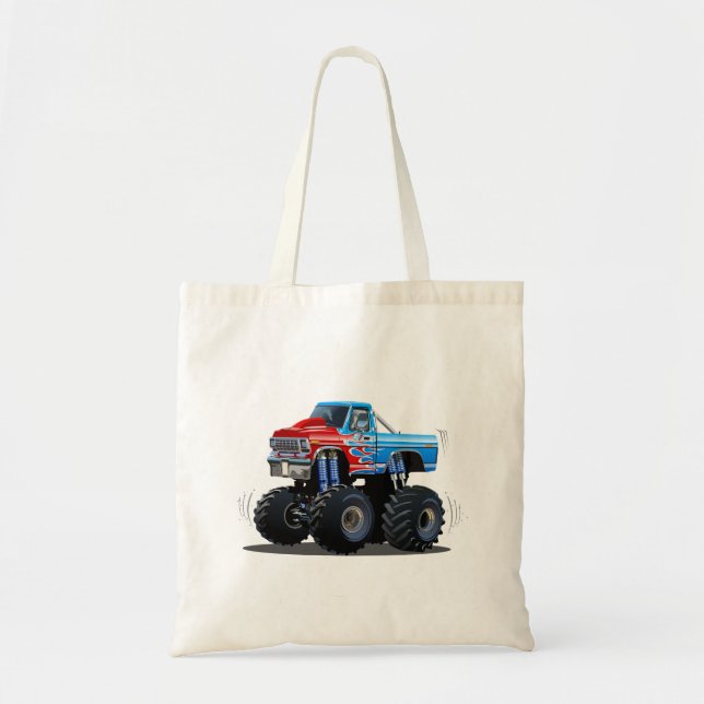 Bolso De Tela camión monstruo personalizado (Frente)