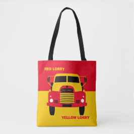 Bolso De Tela Camión Rojo Retro