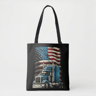 Bolso De Tela Camionero Bandera Estadounidense Para Camión Patri