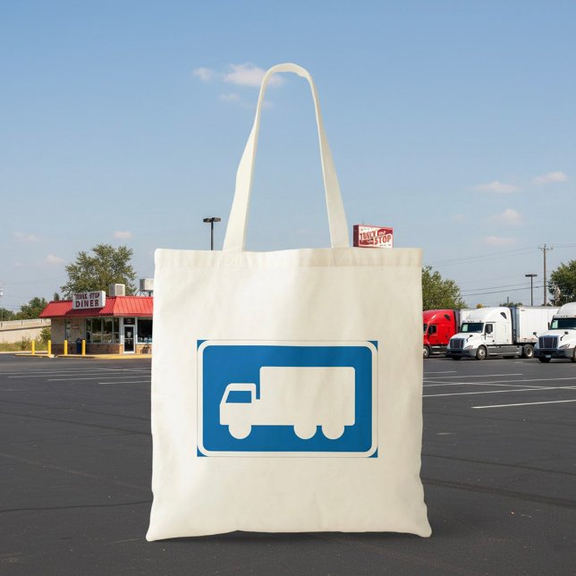 Bolso De Tela Camiones Road Rótulo Tote Bag (Subido por el creador)