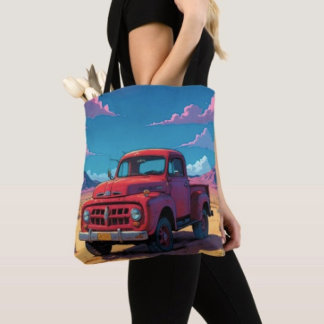 Bolso De Tela Camioneta Americana Clásica