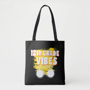 Bolso De Tela Camisas de 12° grado Vibes de vuelta a la escuela