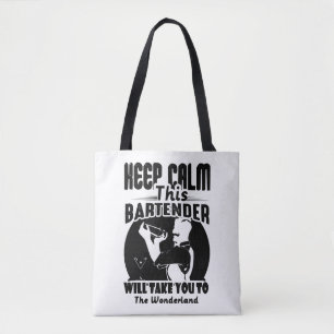 Bolso De Tela Camisas de barman - Mantén la calma esta camiseta