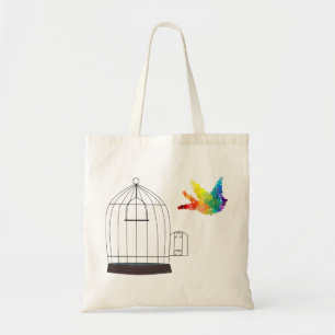 Bolso De Tela Camisas de pájaro para la conciencia del autismo