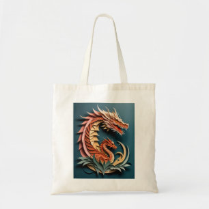 Bolso De Tela Camiseta 3D de diseño Art Dragon