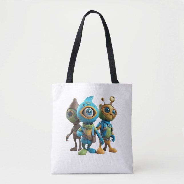Bolso De Tela Camiseta 3D temática Personalizado - Desi lúdico y (Anverso)