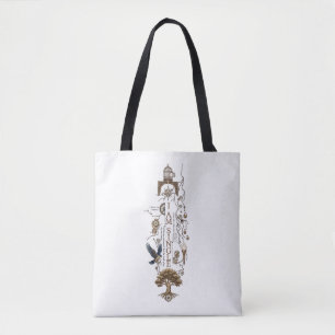 Bolso De Tela Camiseta artística con simbolismo zen minimalista