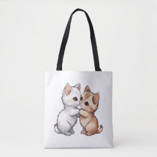 Bolso De Tela Camiseta Clásica Cute Munchkin Cat