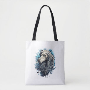 Bolso De Tela Camiseta Clásica Hound Afgana (1)