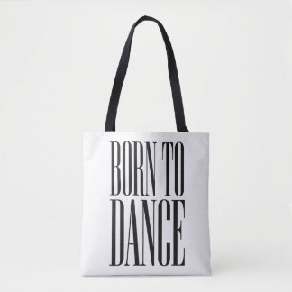 Bolso De Tela Camiseta con cita minimalista de baile "Nacida par