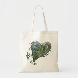 Bolso De Tela Camiseta de 528 hz de escritura de amor