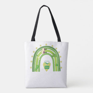 Bolso De Tela Camiseta de arcoiris vegana