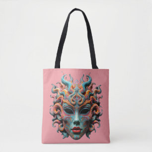 Bolso De Tela Camiseta de arte de Mitología Psicodélica de Medus