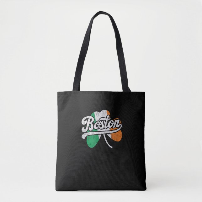 Bolso De Tela Camiseta de camiseta irlandesa de Boston (Anverso)