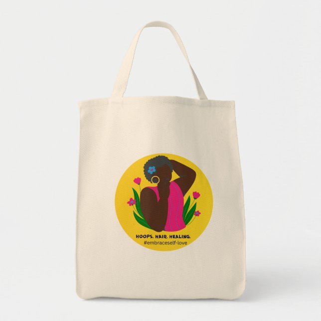 Bolso De Tela Camiseta de curación (Frente)
