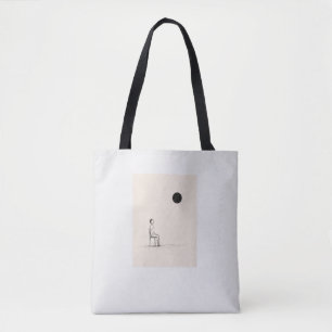 Bolso De Tela Camiseta de Filosofía Arte Existencial Minimalis