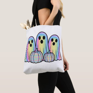 Bolso De Tela Camiseta de Halloween Trio de Fantasmas Adorables 
